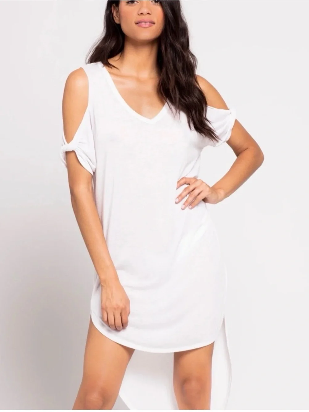 NWT l*space May’s Coverup White Off-Shoulder Swim Summer Beach Vacation | M/L